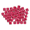 100Pcs 2022 Aluminium Bird Racing Pigeon Foot Rings Bands 8mm Pink