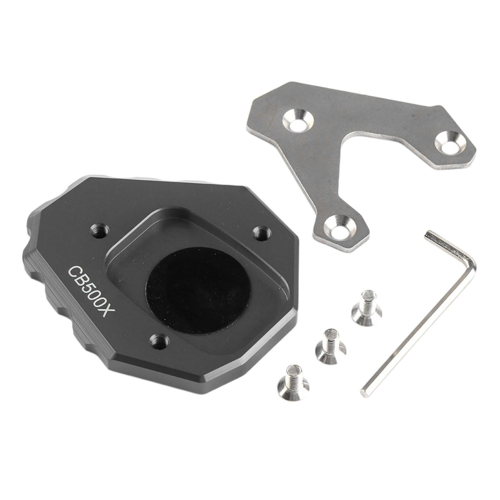 CNC Aluminum Side Stand Enlarger Kickstand Extension Pad For HONDA Titanium