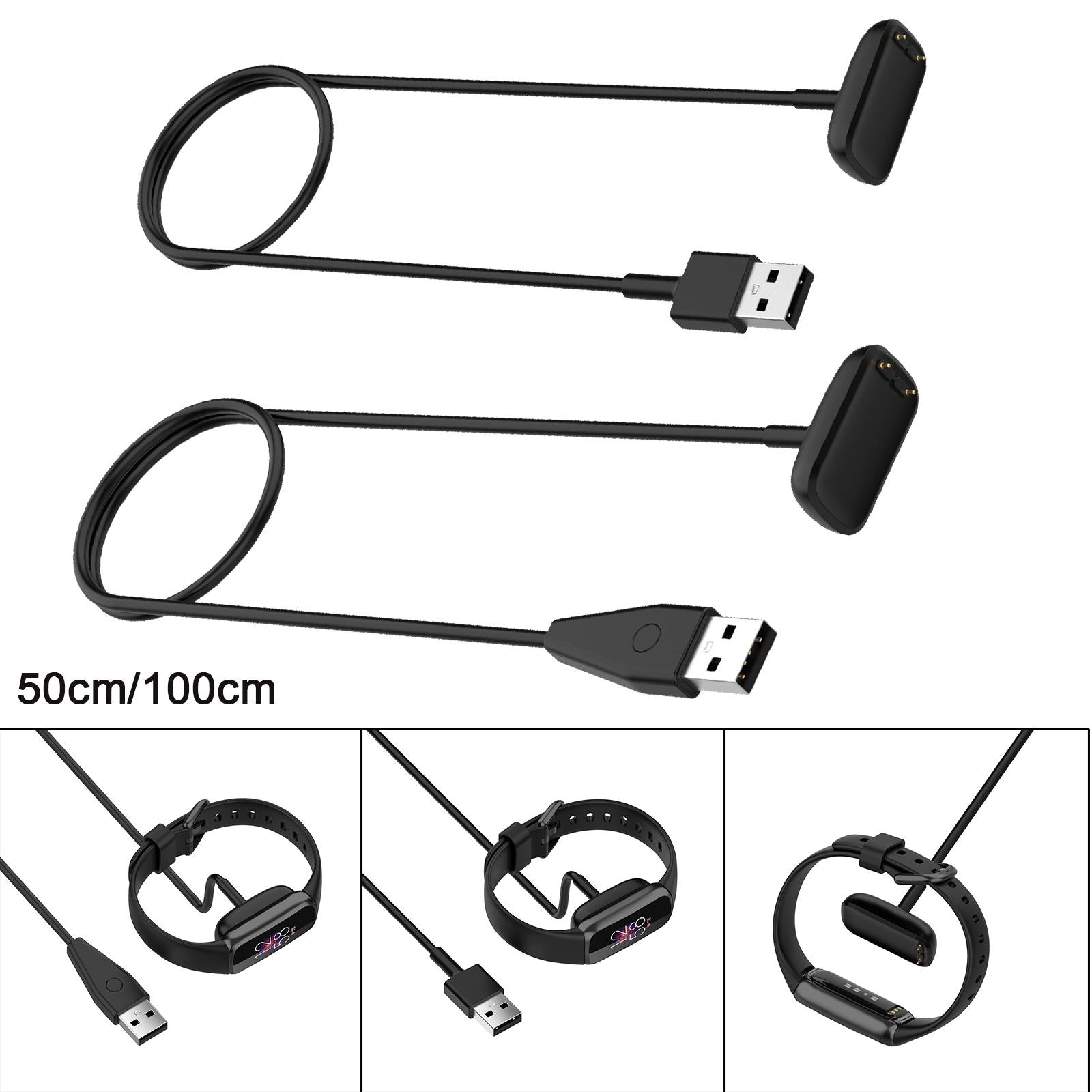 1PC Magnetic USB Charging Cable for Luxe Smart Watch  50CM with Reset Button