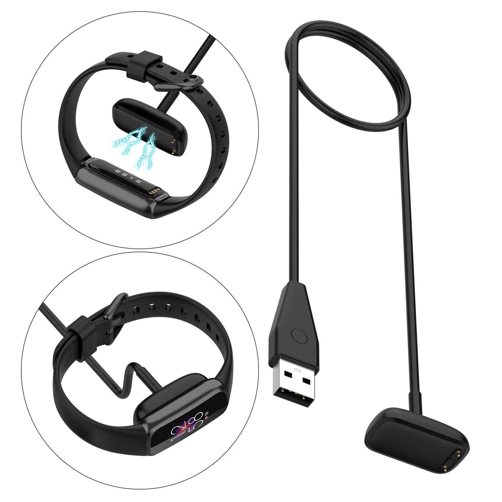 1PC Magnetic USB Charging Cable for Luxe Smart Watch  50CM with Reset Button