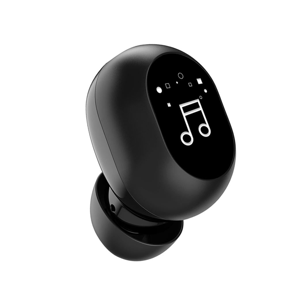 Mini In-Ear Wireless Earphone Headset Touch Control for Phones Hiking Black