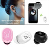 Mini In-Ear Wireless Earphone Headset Touch Control for Phones Hiking Black