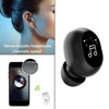 Mini In-Ear Wireless Earphone Headset Touch Control for Phones Hiking Black