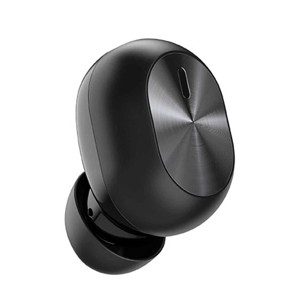 Single Bluetooth 5.0 Earbud Wireless Earphone Headset Headphone with Mic Black