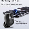 Single Bluetooth 5.0 Earbud Wireless Earphone Headset Headphone with Mic Black