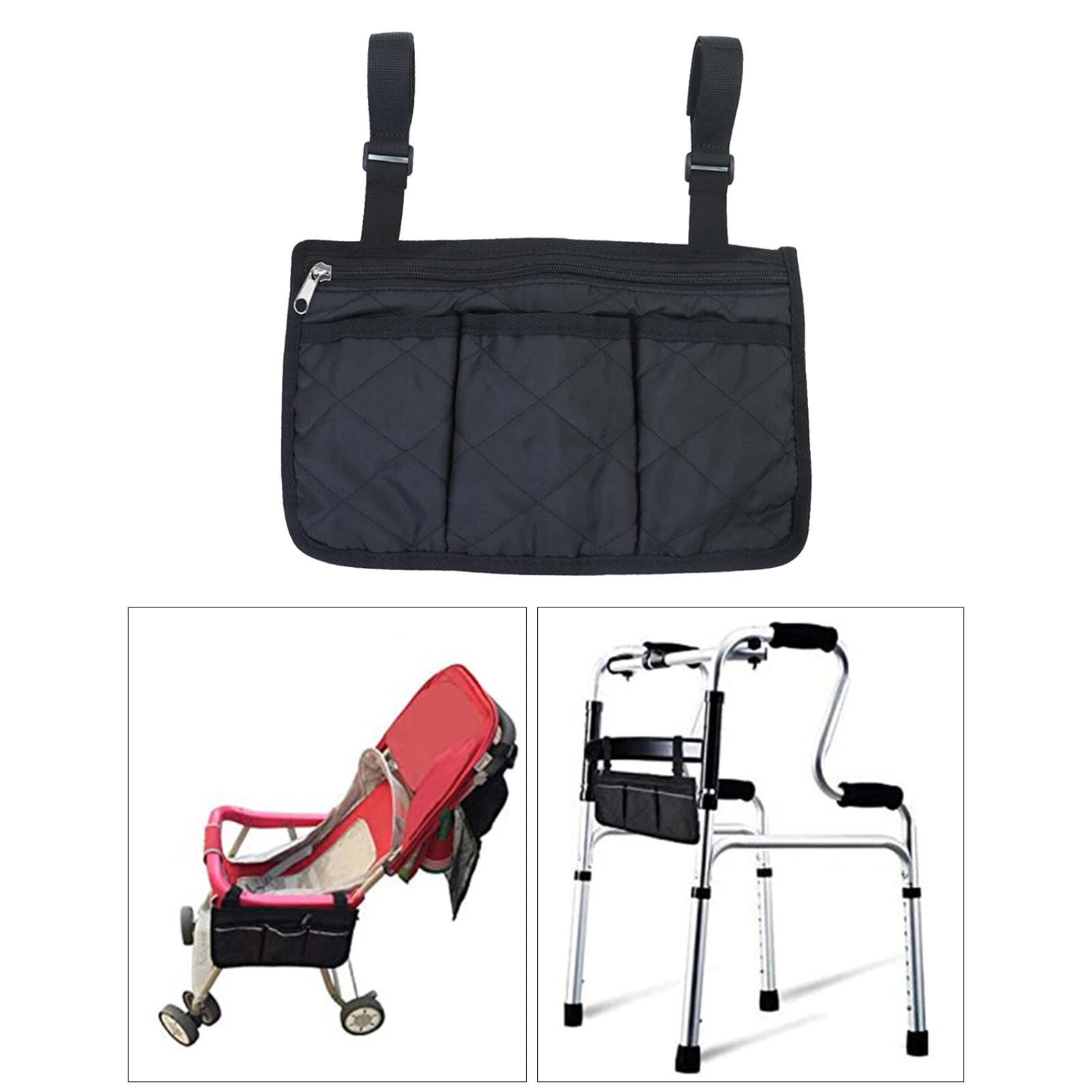 Waterproof Wheelchair Side Armrest Pouch Bag For Cup Pill Box Accessories