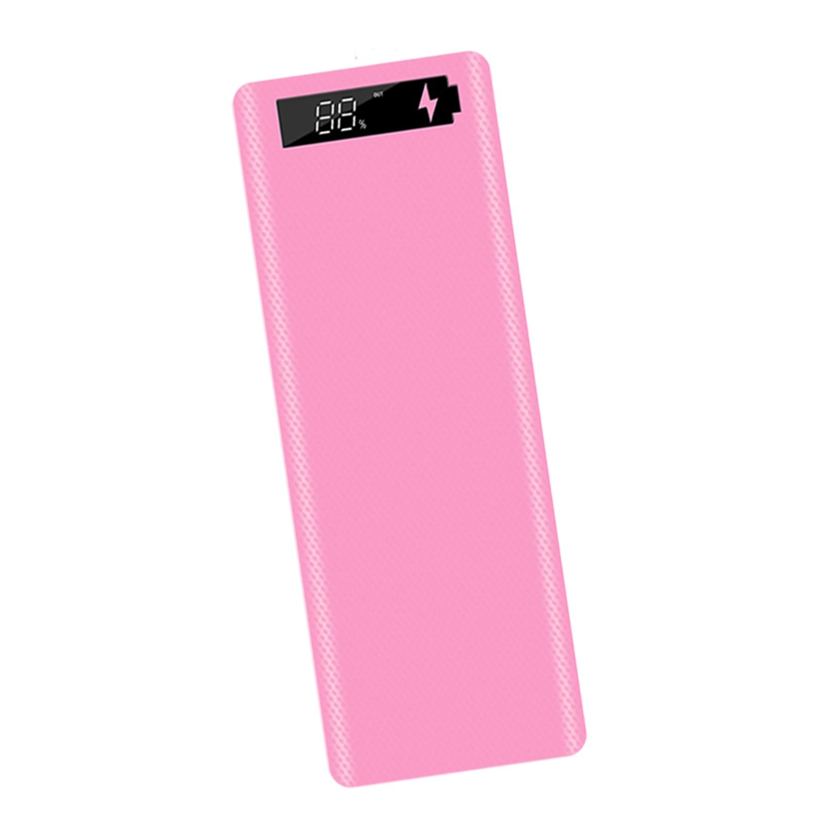 30000mAh 10x18650 Power Bank Dual USB for All USB Devices Pink