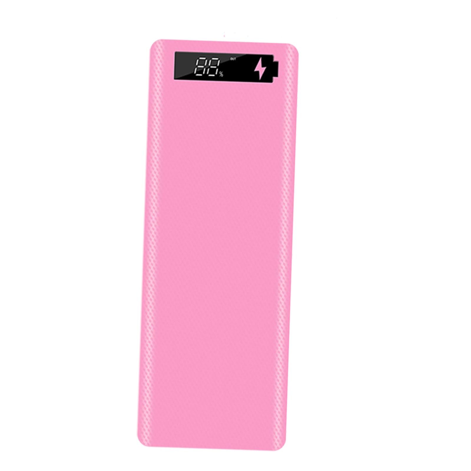 30000mAh 10x18650 Power Bank Dual USB for All USB Devices Pink