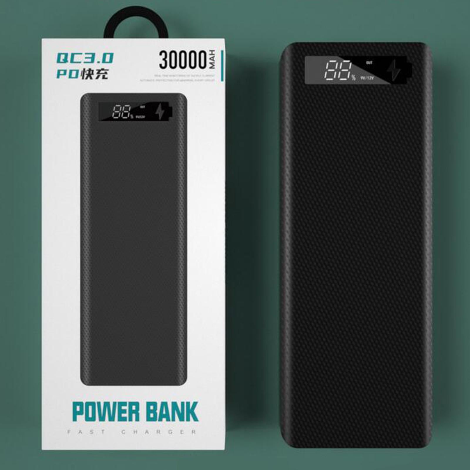 30000mAh 10x18650 Power Bank Dual USB for All USB Devices Pink