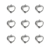 Stainless Steel Love Heart Pendant Jewelry Necklace Gift Birthday Present 14x15.5mm