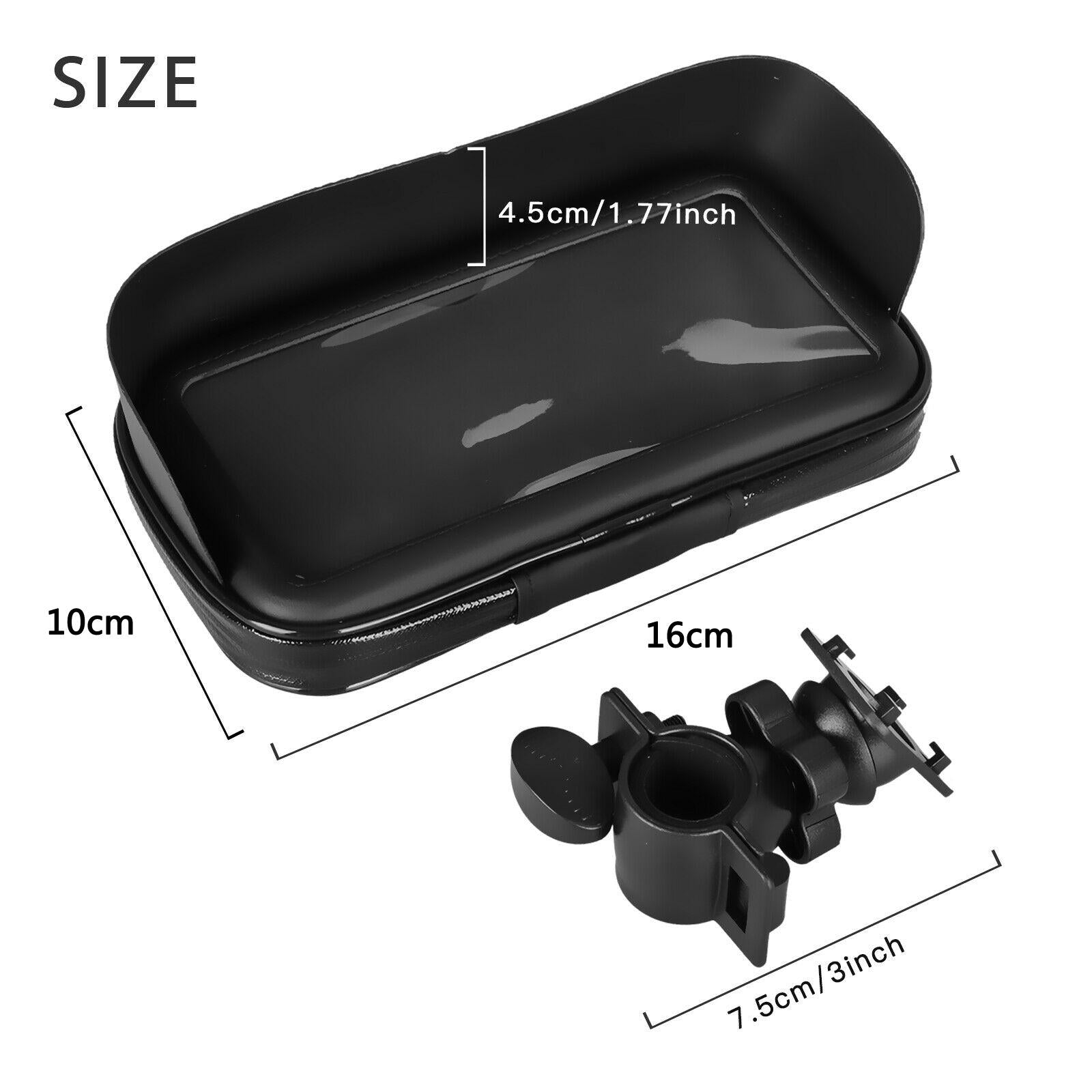 Waterproof Bicycle Cell Phone/GPS Holder Case Bag Mount For Handlebar Black Normal