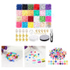 3931x Multi Colors Flat Polymer Clay Beads Spacer Beads DIY Jewelry Finding