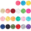 3931x Multi Colors Flat Polymer Clay Beads Spacer Beads DIY Jewelry Finding