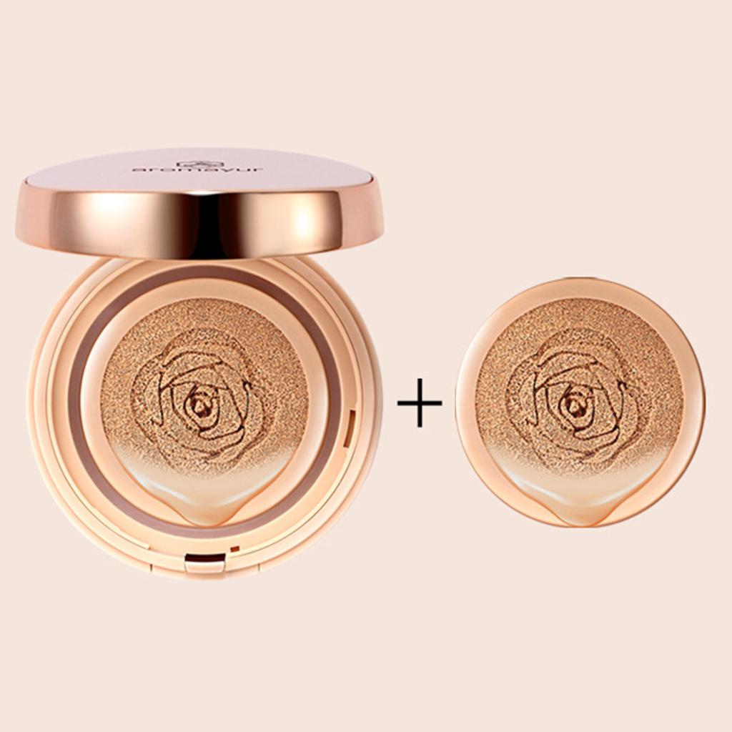 Air Cushion BB Cream Foundation Makeup Matte Concealer Brightening Round White