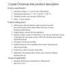 USB 2.0 Flash Drive U Disk Crystal Christmas Green Tree with Keychain 256M