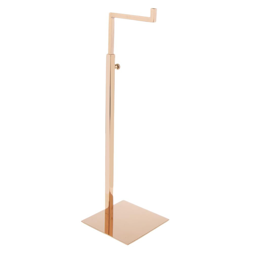 Stainless Steel Adjustable Metal Handbag Bag Display Stand Holder Rack Rose Gold