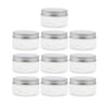 10pcs Empty Cosmetic Pots Lip Balm Container Jar Aluminum Cap Tins  100ml