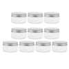 10pcs Empty Cosmetic Pots Lip Balm Container Jar Aluminum Cap Tins  100ml