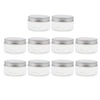 10pcs Empty Cosmetic Pots Lip Balm Container Jar Aluminum Cap Tins  100ml