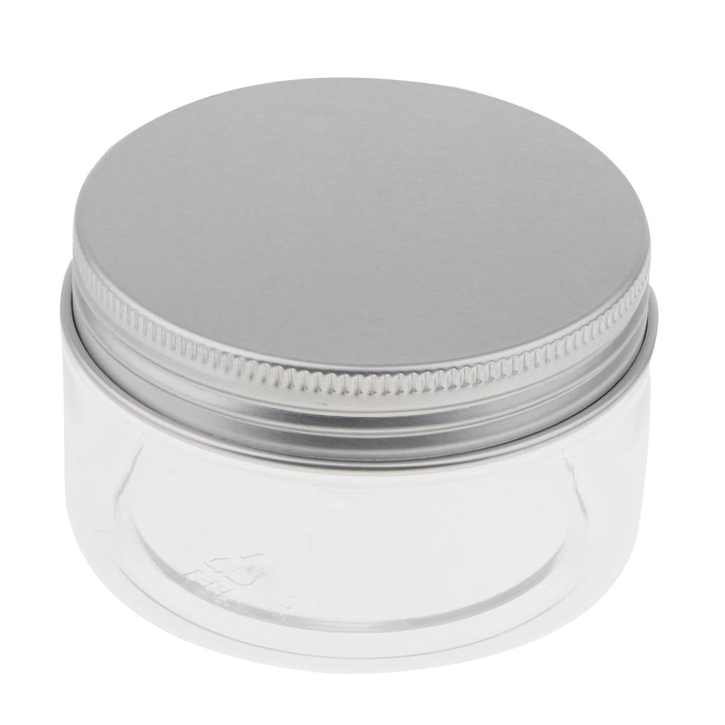 10pcs Empty Cosmetic Pots Lip Balm Container Jar Aluminum Cap Tins  100ml