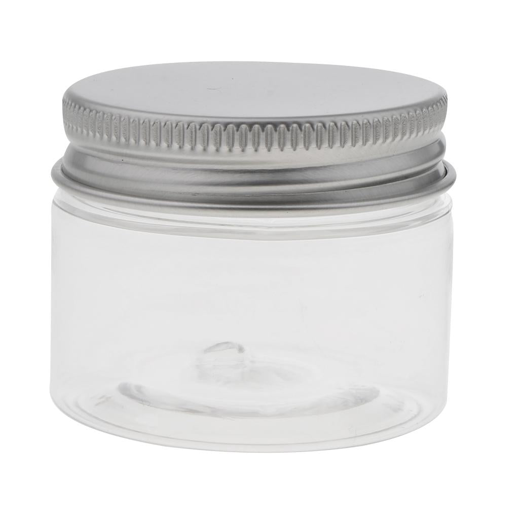 10pcs Empty Cosmetic Pots Lip Balm Container Jar Aluminum Cap Tins  40ml