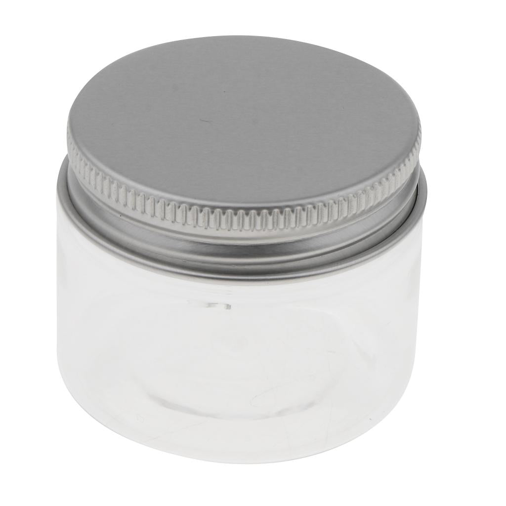 10pcs Empty Cosmetic Pots Lip Balm Container Jar Aluminum Cap Tins  40ml