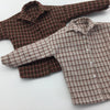 1/6 Scale Male Plaid Shirt Clothes Clothing for 12