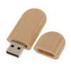 4GB Maple Wood Oval USB2.0 Memory Stick Flash Drive with Wooden Box