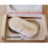 4GB Maple Wood Oval USB2.0 Memory Stick Flash Drive with Wooden Box