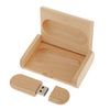 4GB Maple Wood Oval USB2.0 Memory Stick Flash Drive with Wooden Box