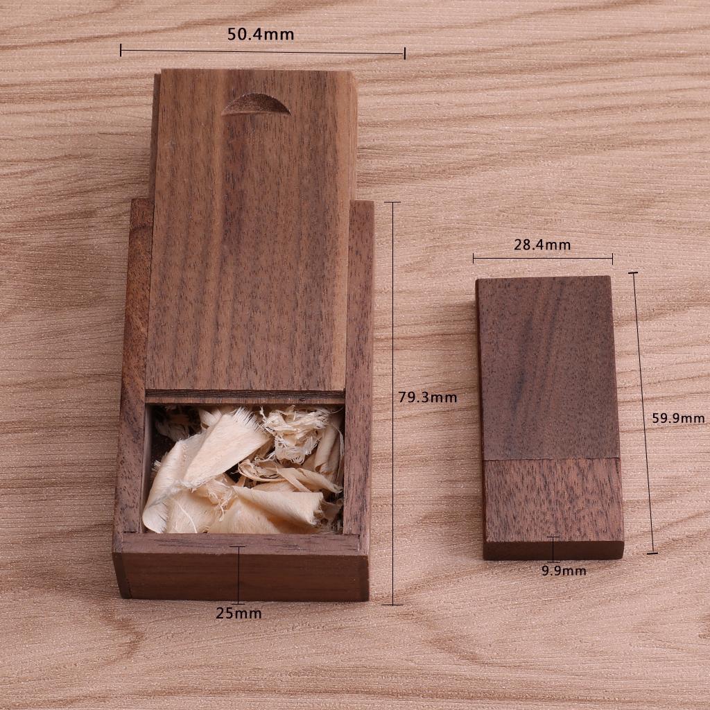 16GB Walnut Wood USB 2.0 Memory Stick Flash Drive with Wooden Box