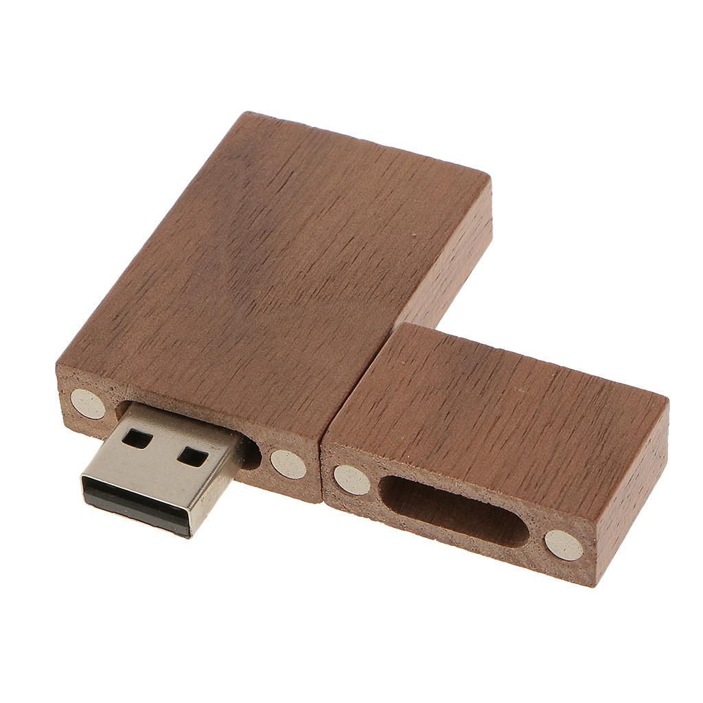 16GB Walnut Wood USB 2.0 Memory Stick Flash Drive with Wooden Box