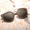 Wooden Polarized UV 400 Sunglasses Wood Glasses for Men Women Coffee Brown