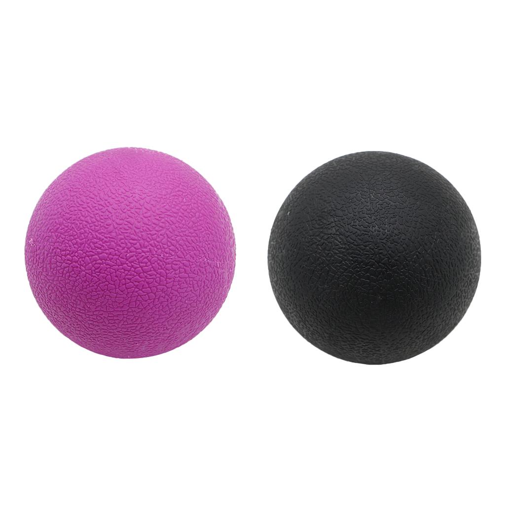 Deep Tissue Lacrosse Myofascial Massage Ball for Back Neck Black Purple