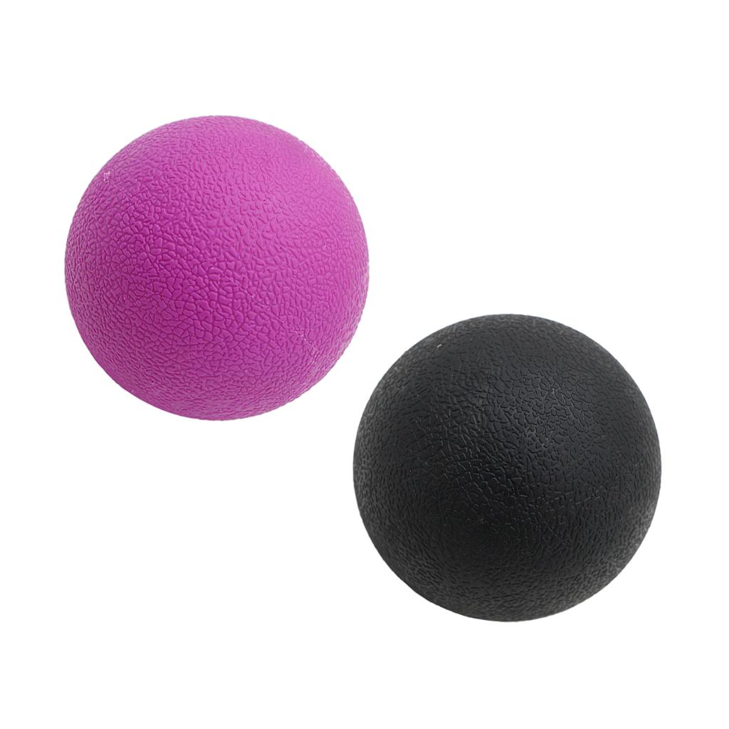 Deep Tissue Lacrosse Myofascial Massage Ball for Back Neck Black Purple