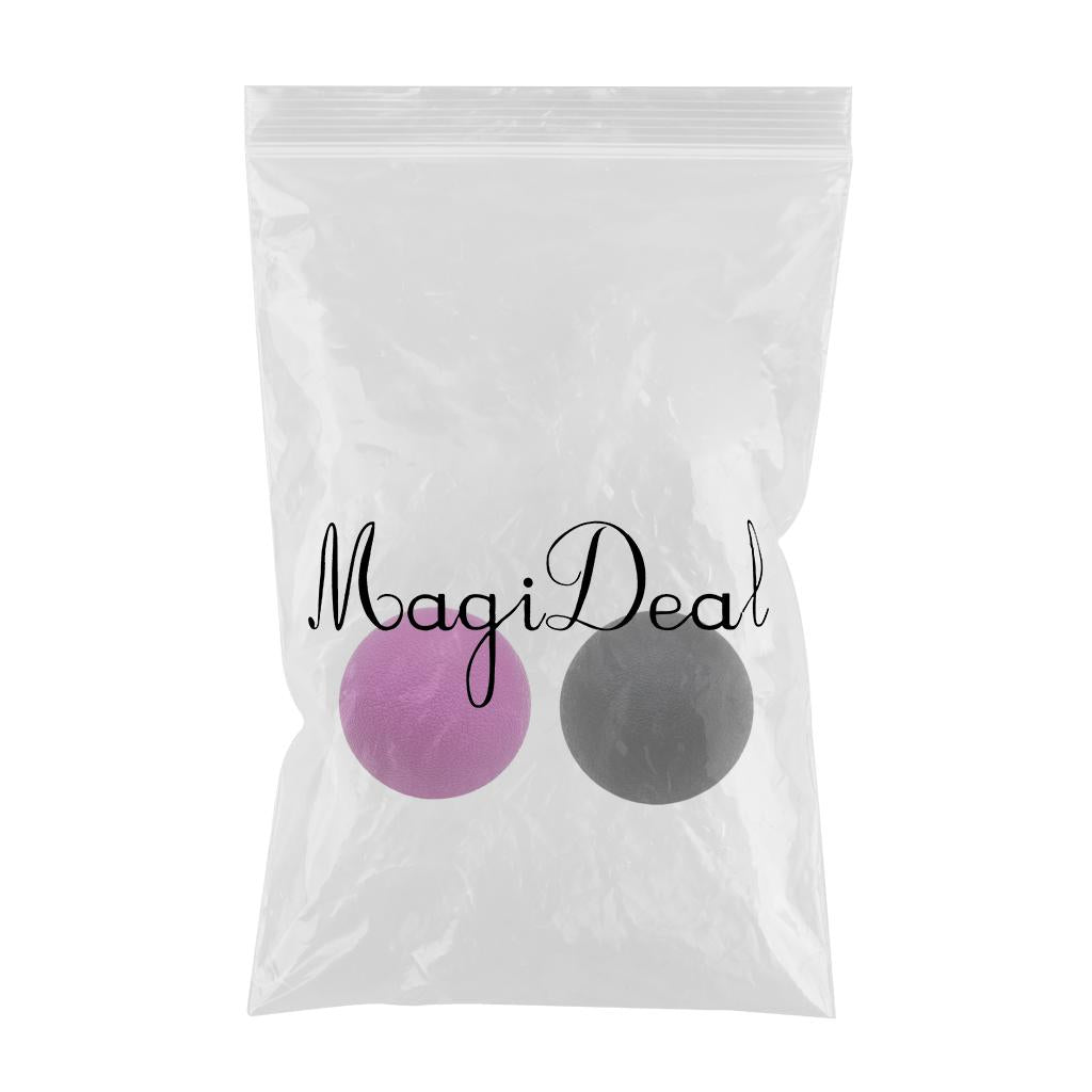 Deep Tissue Lacrosse Myofascial Massage Ball for Back Neck Black Purple