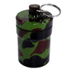 Aluminum Waterproof Capsule Holder Pill Box Case Bottle Container Camouflage