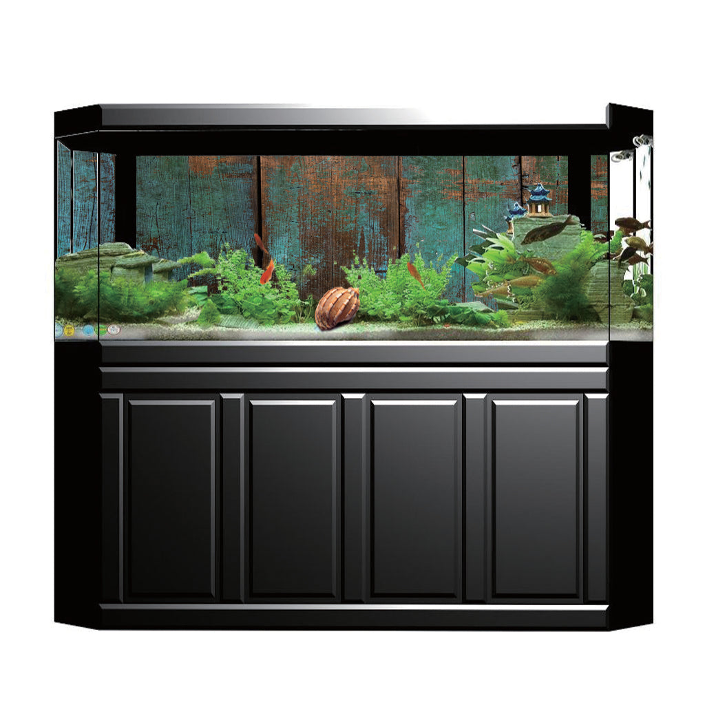 3D HD Aquarium Landscape Poster Single Sided Fish Tank Background 122x46cm