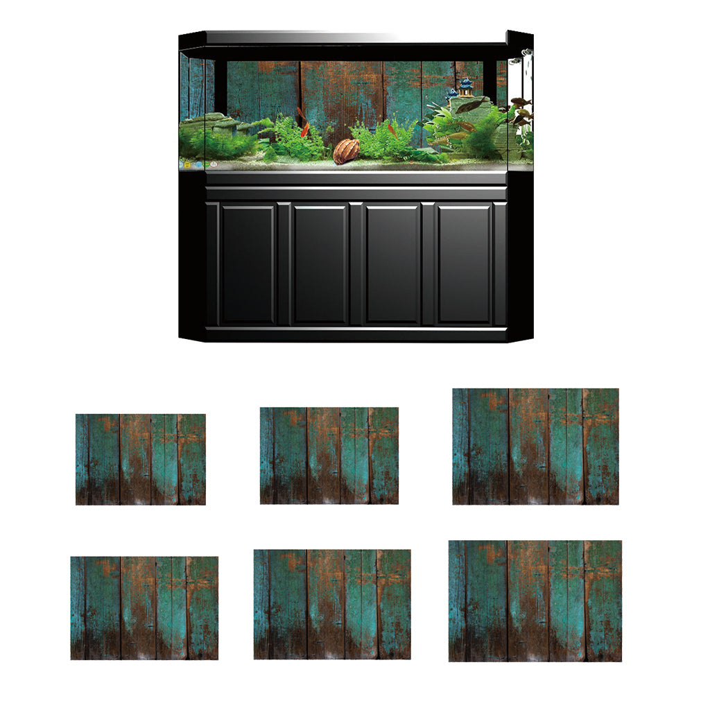 3D HD Aquarium Landscape Poster Single Sided Fish Tank Background 61x30cm