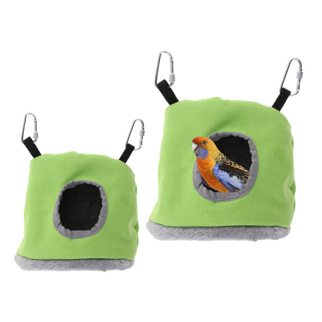 Bird Parrot Lovebird Eclectus Macaw Cage Hanging Cozy Hammock Bed M