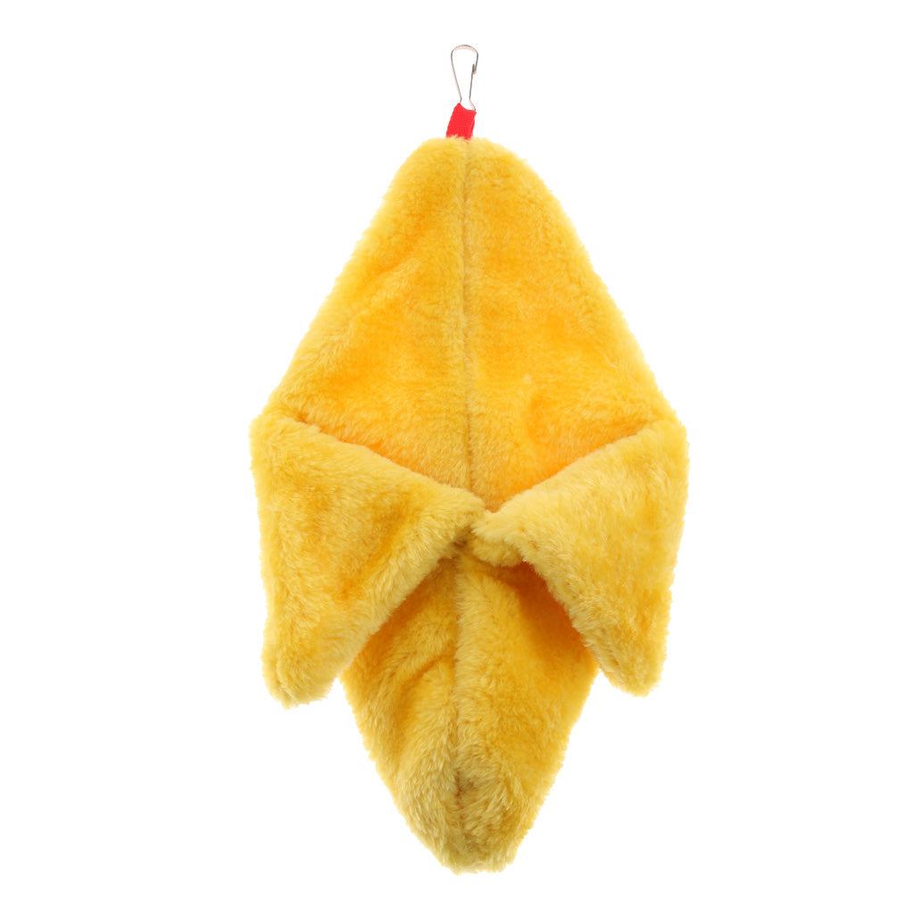 Animals Small Pet Sugar Glider Cage Pouch, Hamster Hanging Bed Yellow