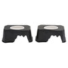 2 pcs 2 in 1 Plastic Small Reptile Lizard Food Water Dish Hiding Cave Black