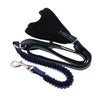 Flexible Hands-Free Running Training Leash with Reflective Stitching Blue S