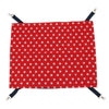 Cat Rabbit Rat Hanging Hammock Bed Oxford Fabric Fleece Mat  Red