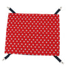 Cat Rabbit Rat Hanging Hammock Bed Oxford Fabric Fleece Mat  Red