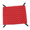 Cat Rabbit Rat Hanging Hammock Bed Oxford Fabric Fleece Mat  Red