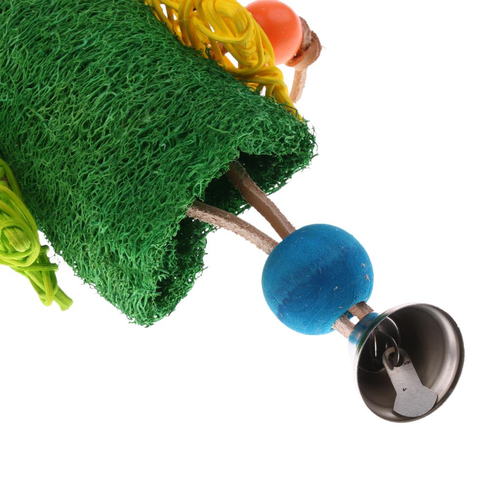 Bird Hanging Chew Toy Parrot Chewing Toy with a Bell Teeth Care Supplies ##2