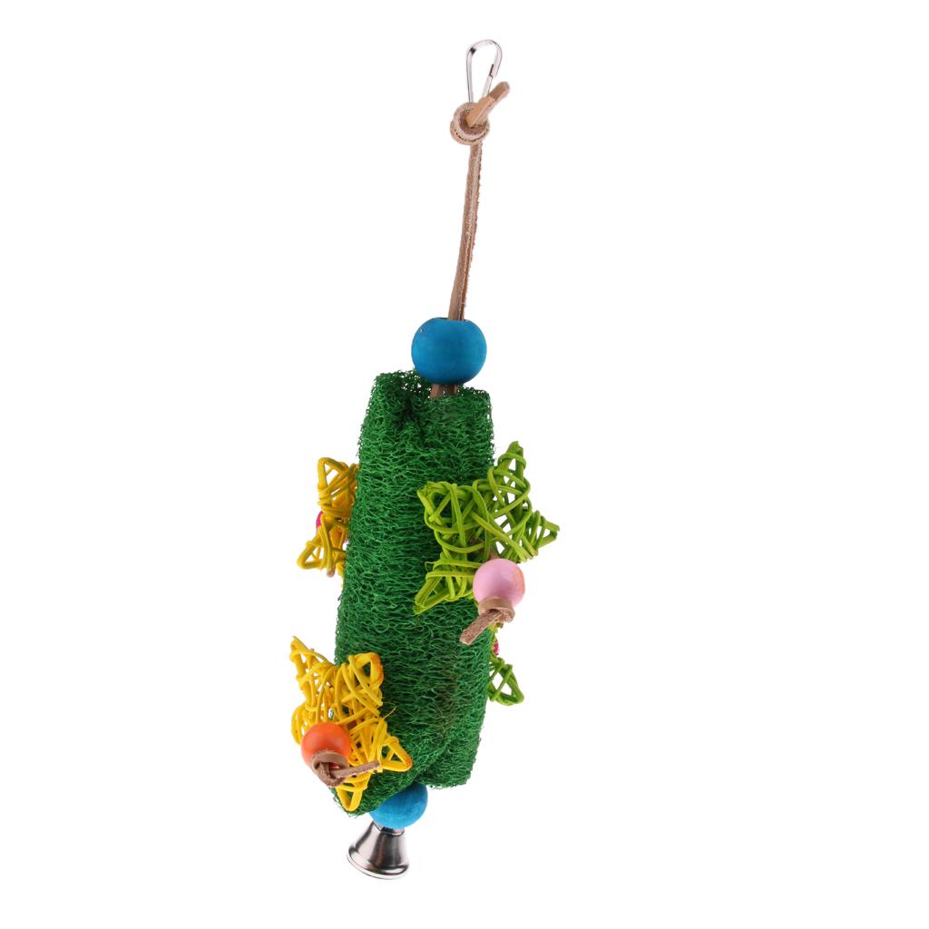 Bird Hanging Chew Toy Parrot Chewing Toy with a Bell Teeth Care Supplies ##2