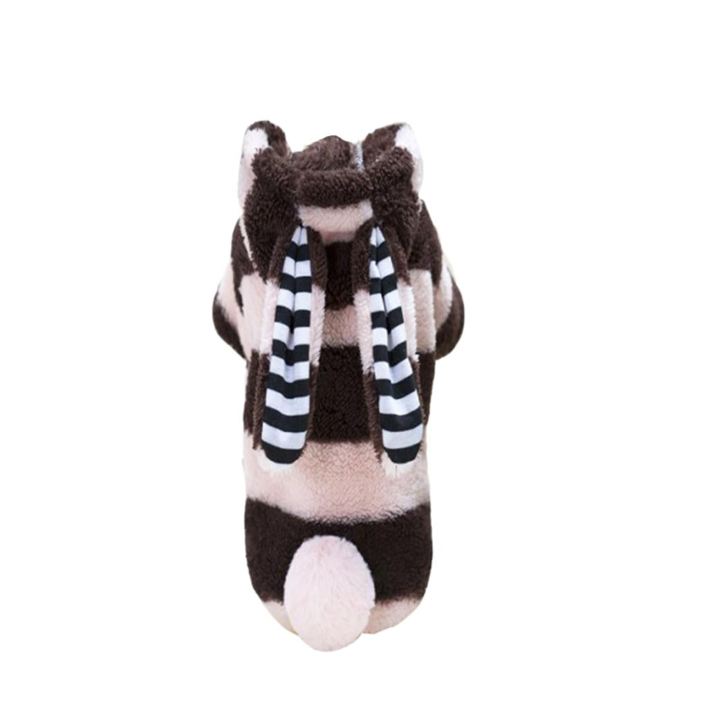 Stuffed Pet Dog Jacket Puppy Cosplay Clothes Warm Sweater Coat L Pink