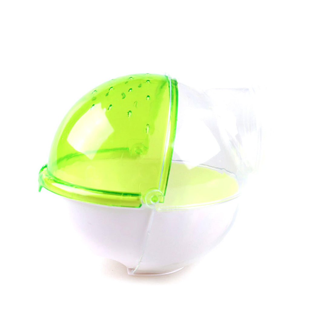 Hamster Mouse Small Pet Bathroom Cage Box Bath Sand Sauna Toilet Green